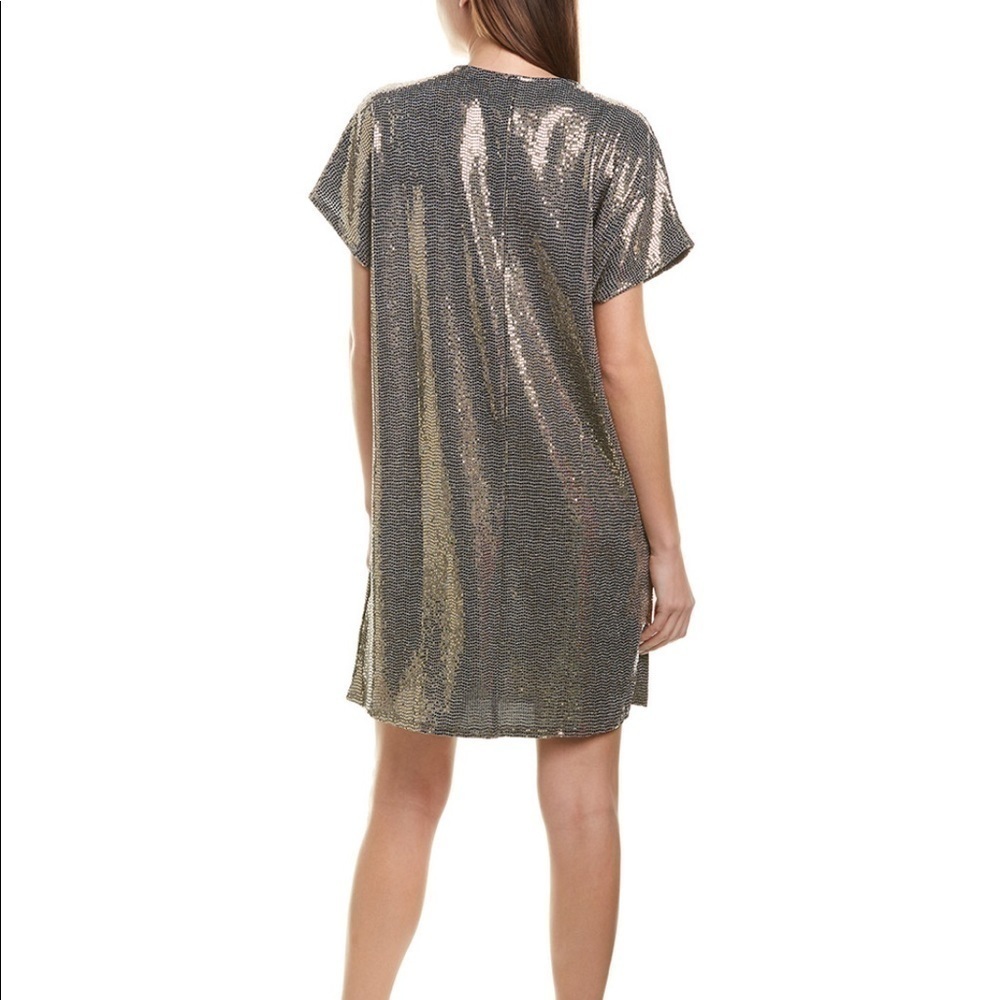 Aiden Mettalic Shift Dress Size S - Picture 2 of 6